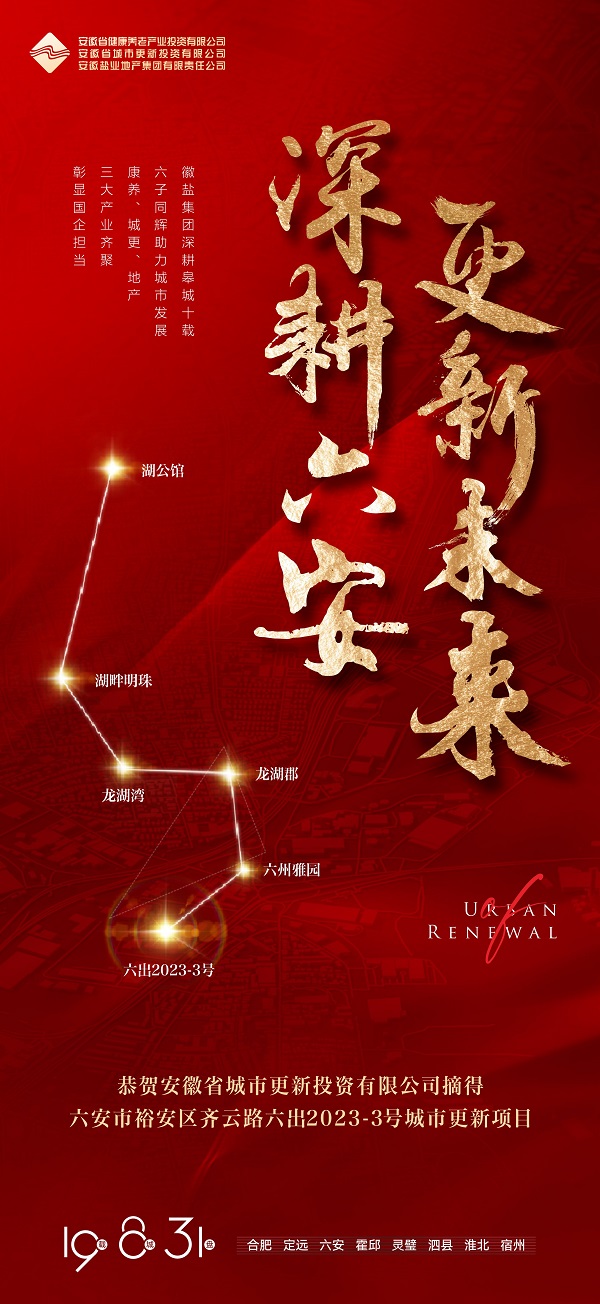 1688官网登录入口成功获取六安市六出2023-3号城市更新项目